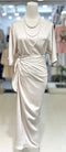 Women Elegant Satin Wrap Tie Dresses